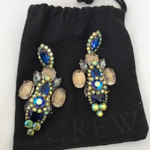 J crew blue stone earrings